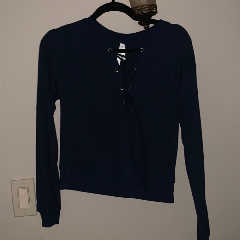 navy blue long sleeve